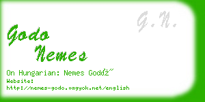 godo nemes business card